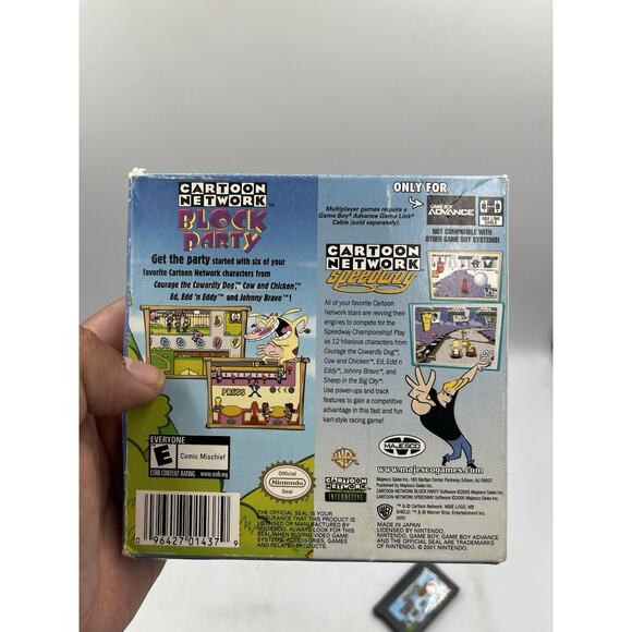 2 Games In 1 Cartoon Network Block Party & Speedway GBA GameBoy Advance - CIB - Picture 12 of 13